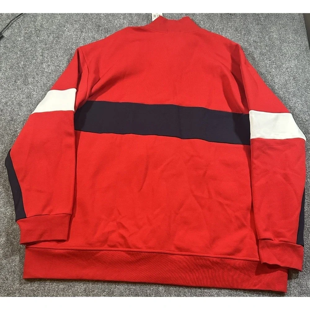 Polo Ralph Lauren 4XLT Tall Men's Double Knit Track Jacket Red Navy $168 New